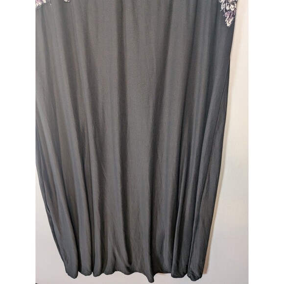 Soma Babydoll Long Nightgown Sz L Maxi Slip Dress M Gown Purple Lace Whimsigoth - Picture 8 of 16